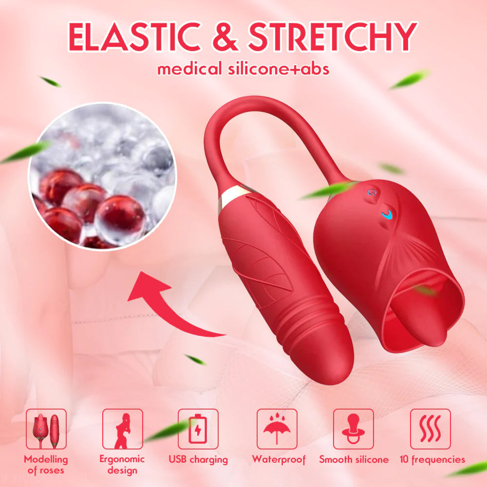 The Rose Toy With Bullet Vibrator Pro