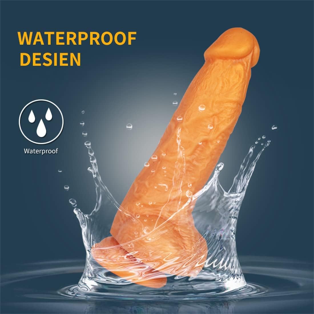 Golden Thick Anal Dildo