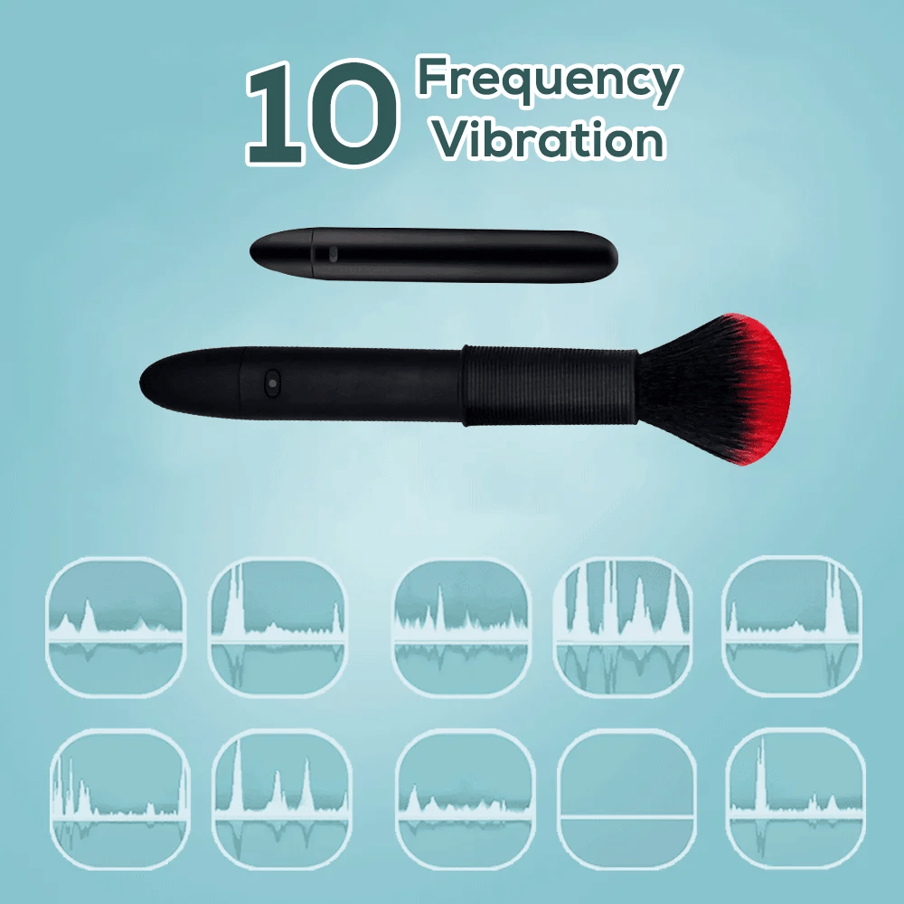 Make Up Brush Massager Female Sex Toys