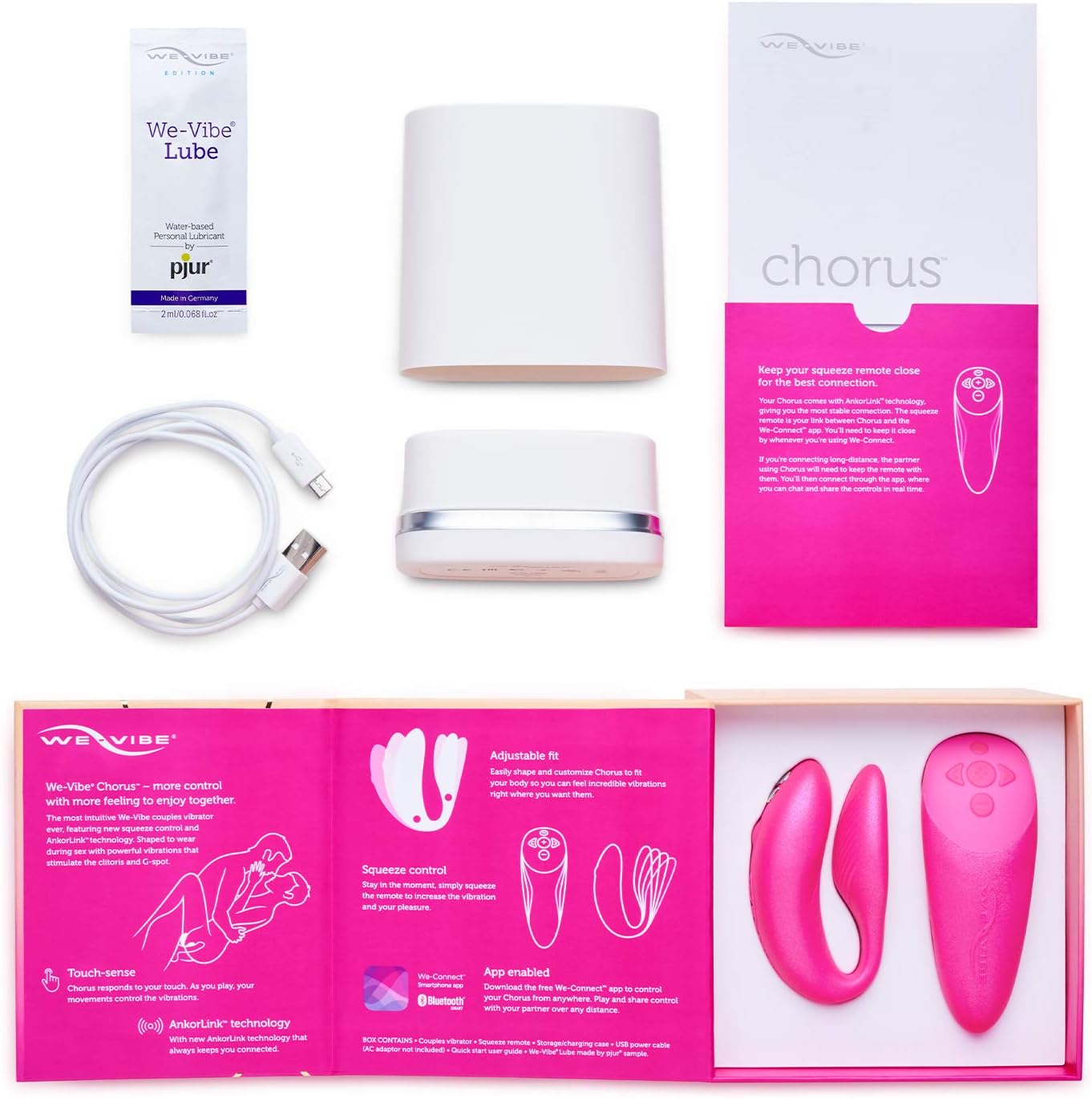 We-Vibe Chorus Couples Remote & App Controlled Vibrator
