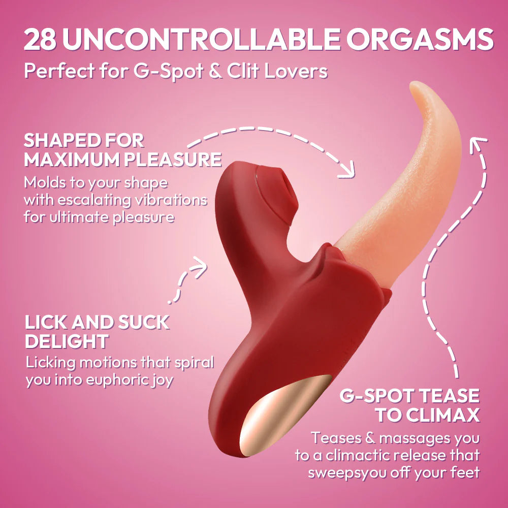 G-Spot Tongue & Clit Suction Vibrator