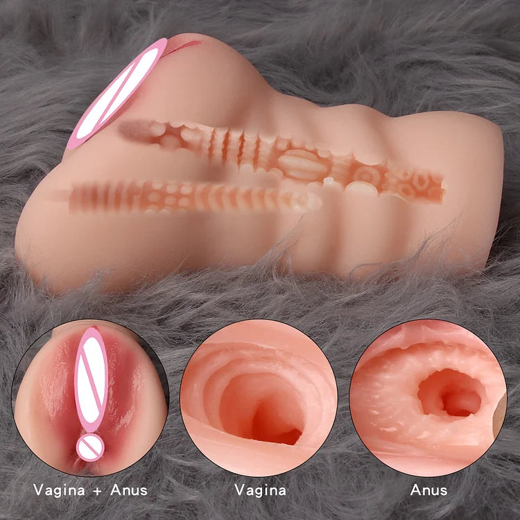 Realistic Dual-channel Vagina And Anus Male Masturbator
