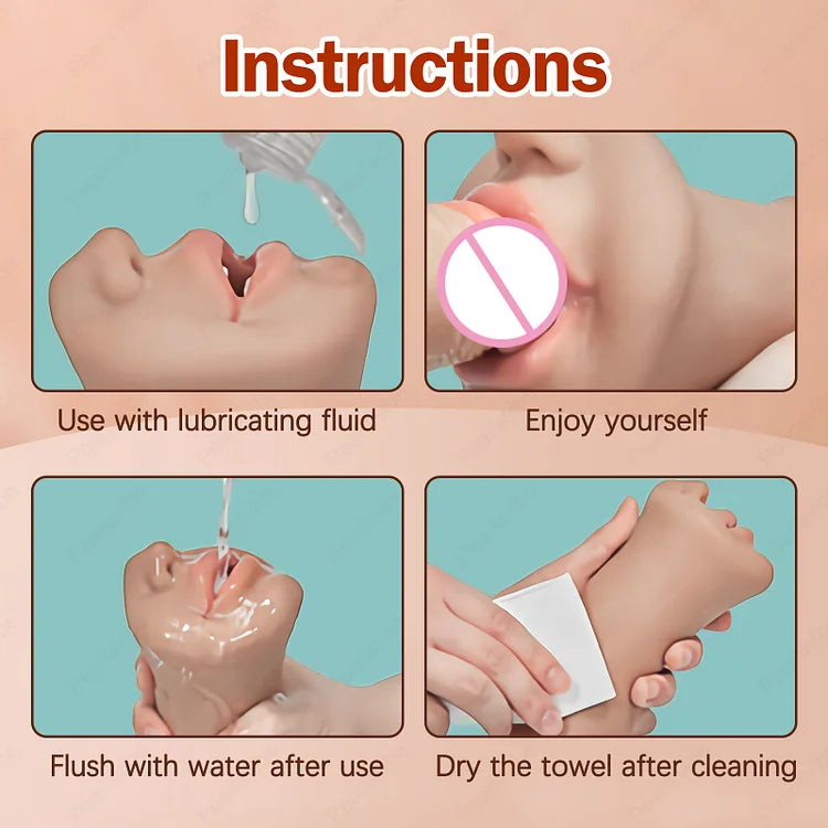 Premium 3 in 1 Realistic Mastrubator