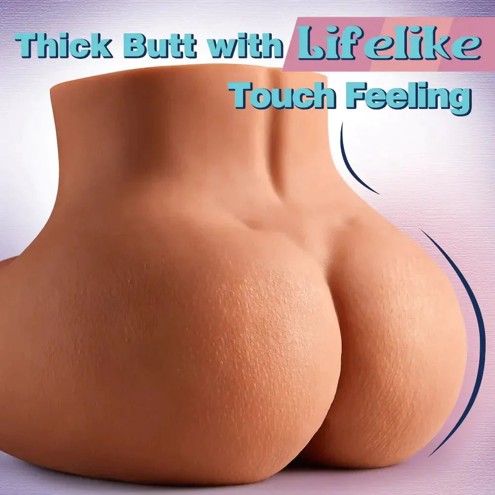 Brown Sugar Vaginal Anal Dual Entrance Realistic Butt