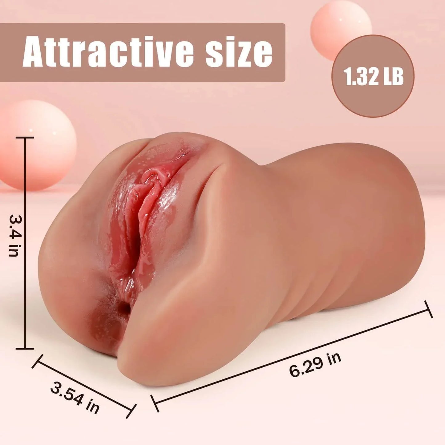 Realistic Vagina with Anal Masturbator