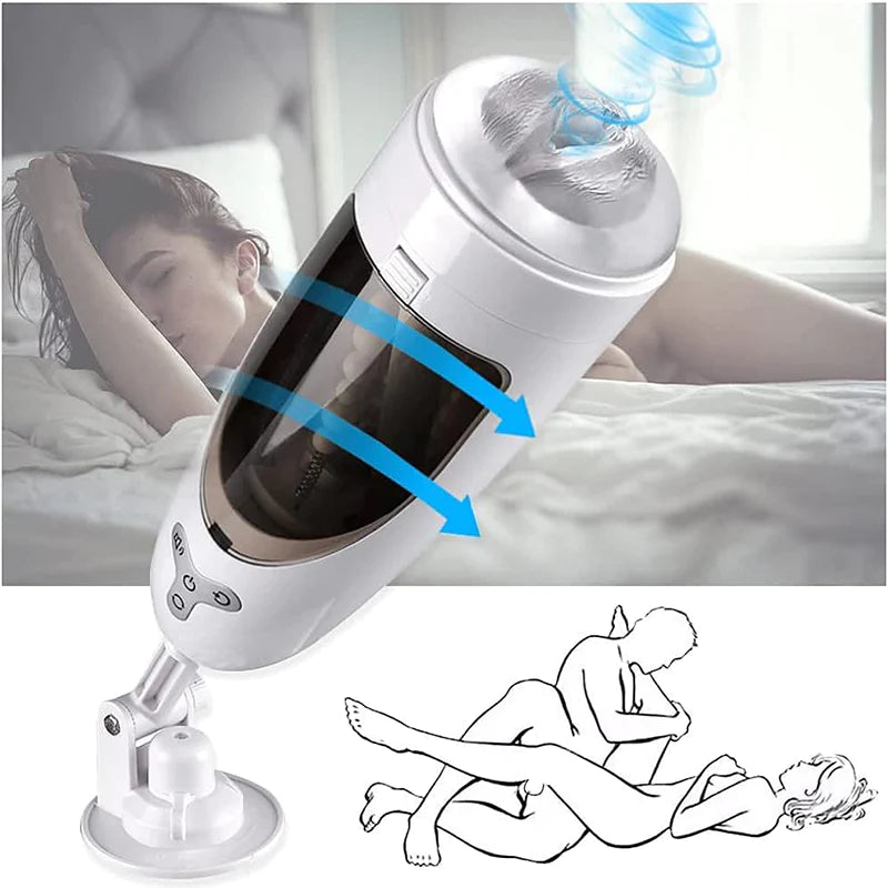 5-Frequency Suction 10-Frequency Rotation Male Masturbator