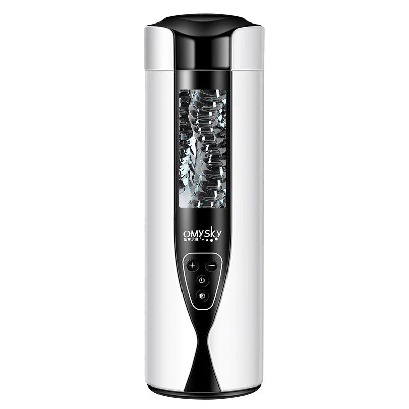 Lava Lamp Automatic Male Masturbator Suction Cup