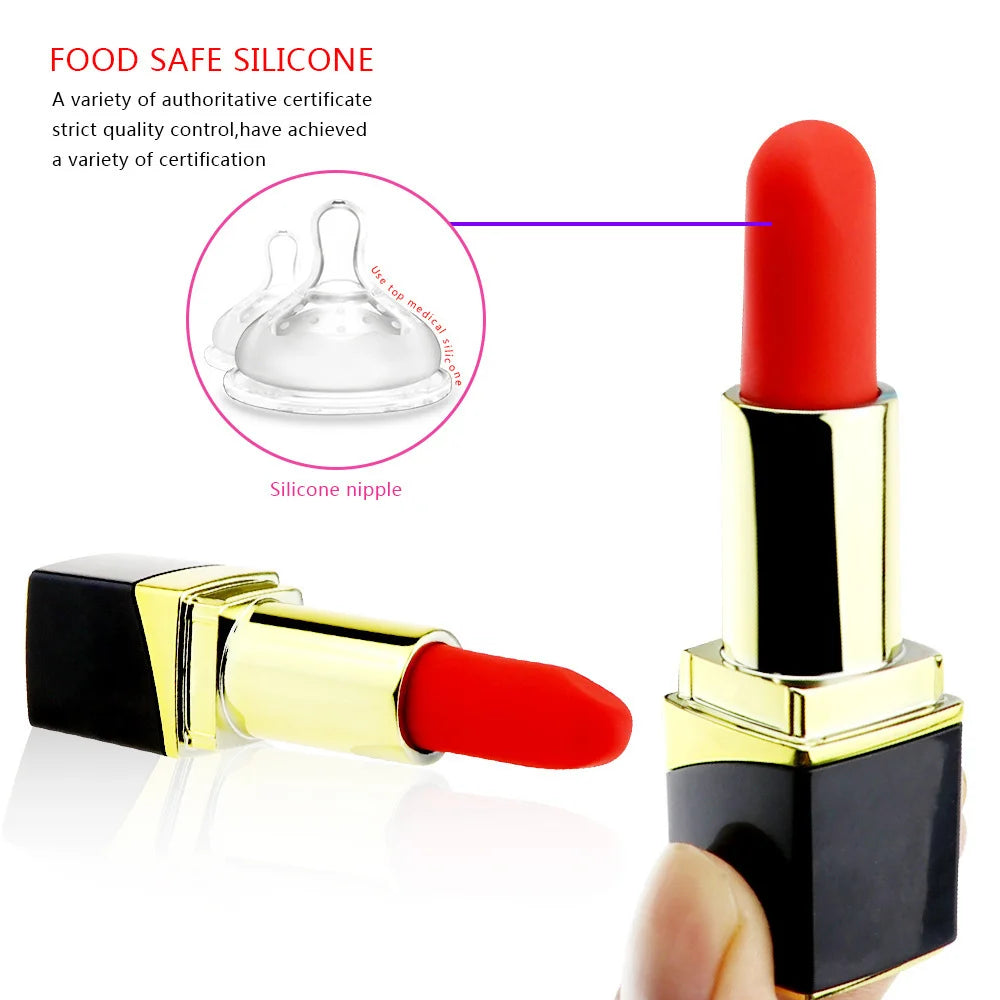 Rose Lipstick Vibrator