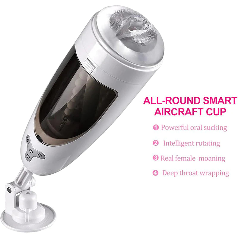 5-Frequency Suction 10-Frequency Rotation Male Masturbator