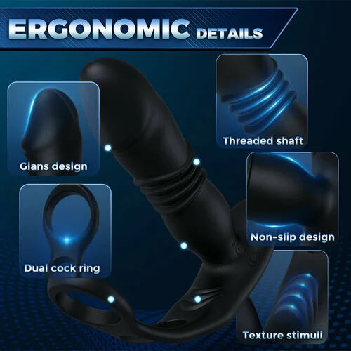 PREMIUM 12 MODE PROSTATE VIBRATOR & COCK RING