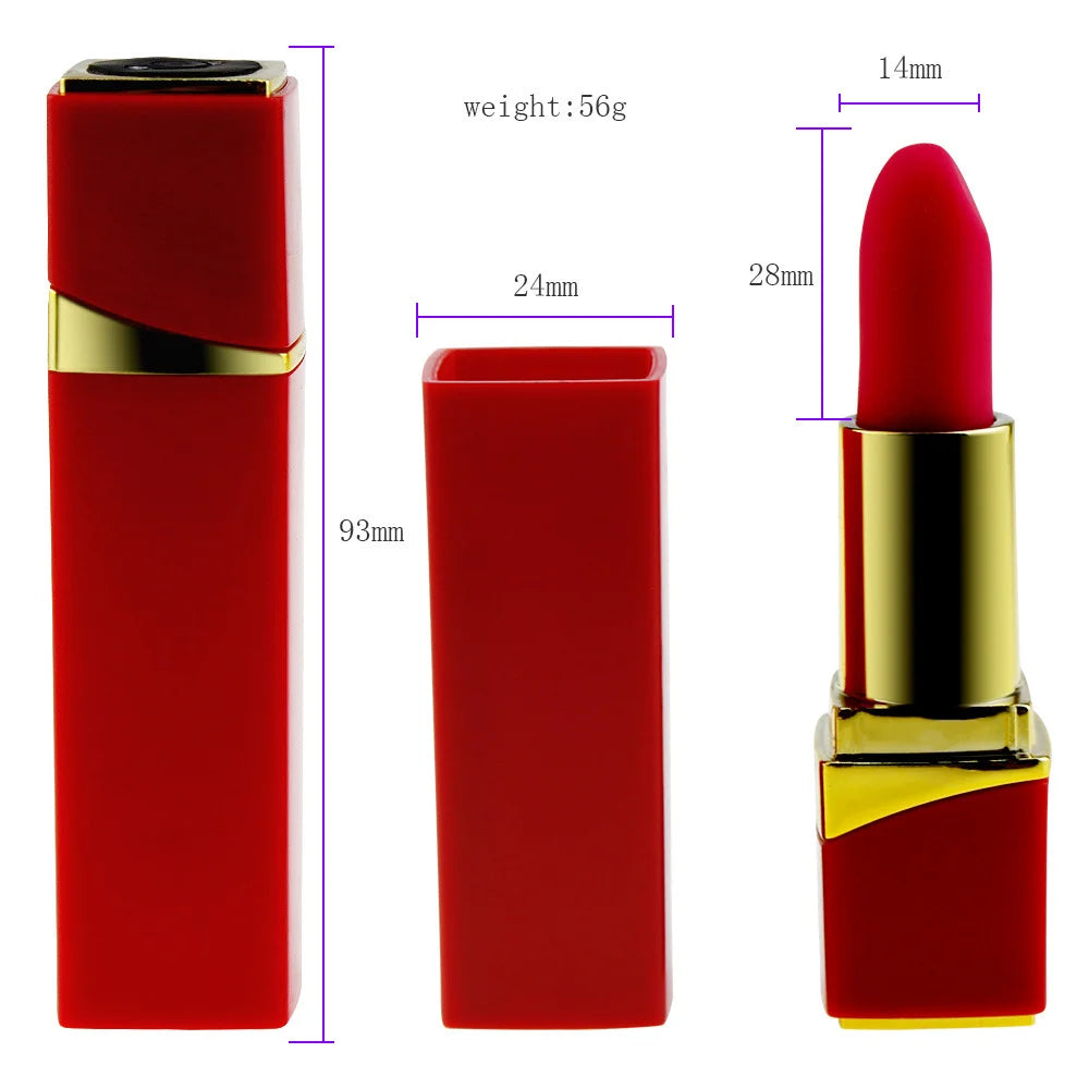 Rose Lipstick Vibrator